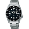 Billede af Seiko 5 Sports Automatic ur stål lænke sort skive 38mm 10bar