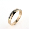 Billede af Ring fattet med 5 stene 14 kt.
