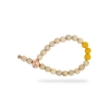 Billede af &Imagine armbånd Mellow Yellow m. 8mm trækugler og emaljebeads rosaforgyldt lås