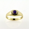 Billede af Ring "Purple Spot" 5 mm cabochon sleben sten