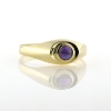 Billede af Ring "Purple Spot" 5 mm cabochon sleben sten