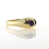 Billede af Ring "Purple Spot" 5 mm cabochon sleben sten