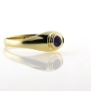 Billede af Ring "Purple Spot" 5 mm cabochon sleben sten