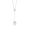 Billede af Mads Z "Dangling Ellipse" halskæde sølv  (40 + 5cm)