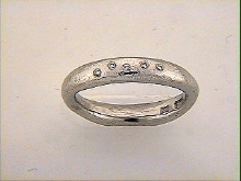 Billede af Ring bølget  5* 0,01 w/vs. i stjernedrys 14 kt. hvg.