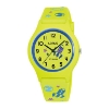 Billede af Lorus Kids børneur stål grøn silikonerem analog 10bar 34mm