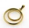 Billede af Vedhæng af ringe øsken + patz 14 kt.