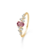 Billede af Mads Z "Leonora" ring 14 kt. guld m. pink turmalin + brillanter (str. 50-60)