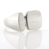 Billede af Herrering massiv lukket bund, plade 17*11,5mm 14 kt. hvg.