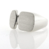 Billede af Herrering massiv lukket bund, plade 17*11,5mm 14 kt. hvg.