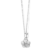 Billede af *Spirit Icons Bloom halskæde 14 karat hvidguld med 0,02 ct. w/vs 45 cm.  