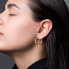 Billede af Jane Kønig Small Curly Hoop ørering sølv forgyldt (1stk)