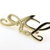 Billede af Broche med monogram "AL" 8 kt. 