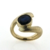 Billede af Ring med oval facetet sten