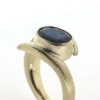 Billede af Ring med oval facetet sten