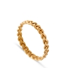 Billede af *Jane Kønig Small Braided ring sølv forgyldt flet (str. 46-60)