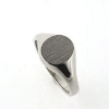 Billede af Ring, Signetring oval plade 11*9,5 mm 925s