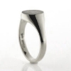 Billede af Ring, Signetring oval plade 11*9,5 mm 925s