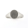 Billede af Ring, Signetring oval plade 11*9,5 mm 925s