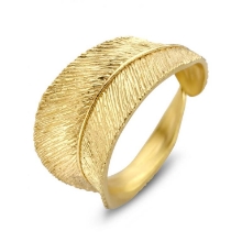 Billede af Spirit Icons Fall ring forgyldt sølv (str. 62)