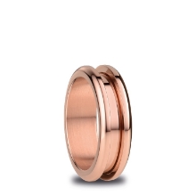 Billede af Bering ring Arctic Symphony poleret rosé guld - str. 52 (6)
