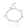 Billede af WiOGA Trust Hope armbånd sølv med vedhæng (15,5-18cm) 