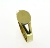 Billede af Ring spalt. skinne, m. oval plade 11*9 m/m. 8 kt.