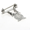 Billede af Broche Lyre musik instrument, hj. 13 mm. 925s. 