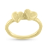 Billede af Ring hjerter, massiv, 2 hjerter