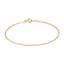 Billede af Armbånd anker rund 14kt t 0,40/br 1,5mm 21cm