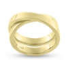 Billede af Ring dobbelt skinne 925s. forgyldt (forgyldning vil blive slidt af ved dagligt brug !)