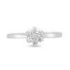 Billede af Ring roset, 7* brill. 1*0,02 +6*0,015 w/vs. 14 kt. hvg.