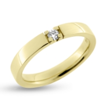 Billede af Alliancering 14 kt. 1* 0,07 w/vs. (br. 3,1-tk. 1,9 mm.)