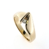 Billede af Ring med 3 mm. syn. sten 8 kt.