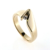 Billede af Ring med 3 mm. syn. sten 8 kt.