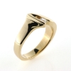 Billede af Ring med 3 mm. syn. sten 8 kt.