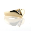 Billede af Ring med 3 mm. syn. sten 8 kt.