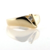 Billede af Ring med 3 mm. syn. sten 8 kt.
