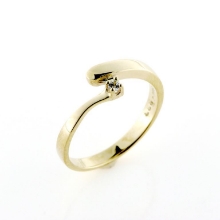 Billede af Ring syn sten 14 kt.