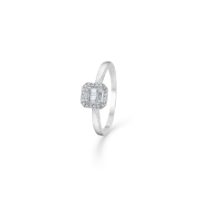 Billede af Mads Z "Elizabeth" ring 14 kt. hvidguld 0,18 ct. W.SI brillanter str. 50