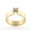 Billede af Ring fattet med brillant 0,30 w/vs. 14 kt.