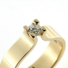Billede af Ring fattet med brillant 0,30 w/vs. 14 kt.