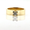 Billede af Ring fattet med brillant 0,30 w/vs. 14 kt.