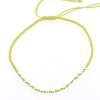 Billede af Classic by Pind Colorful ,knyttet armbånd lemon gul med sølv kugler 