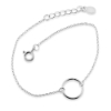 Billede af By Pind armbånd med åben cirkel sølv 12mm