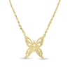 Billede af Halskæde "Classic Butterfly" 22 x 28 mm 42 cm i 14 kt. 