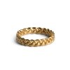 Billede af Jane Kønig Medium Braided ring sølv forgyldt flet (str. 46-60)
