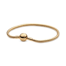 Billede af Pandora armbånd forgyldt metalblanding rund lås (15 cm)