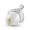 Billede af Vedhæng brandhjelm 14 kt. hvg. stjerne 14 kt. gult guld