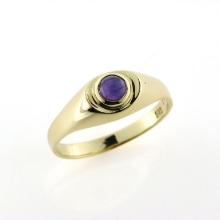 Billede af Ring 5 mm cabochon sleben sten 14 kt. facon 3,3 gr. (prisen er excl. guld)